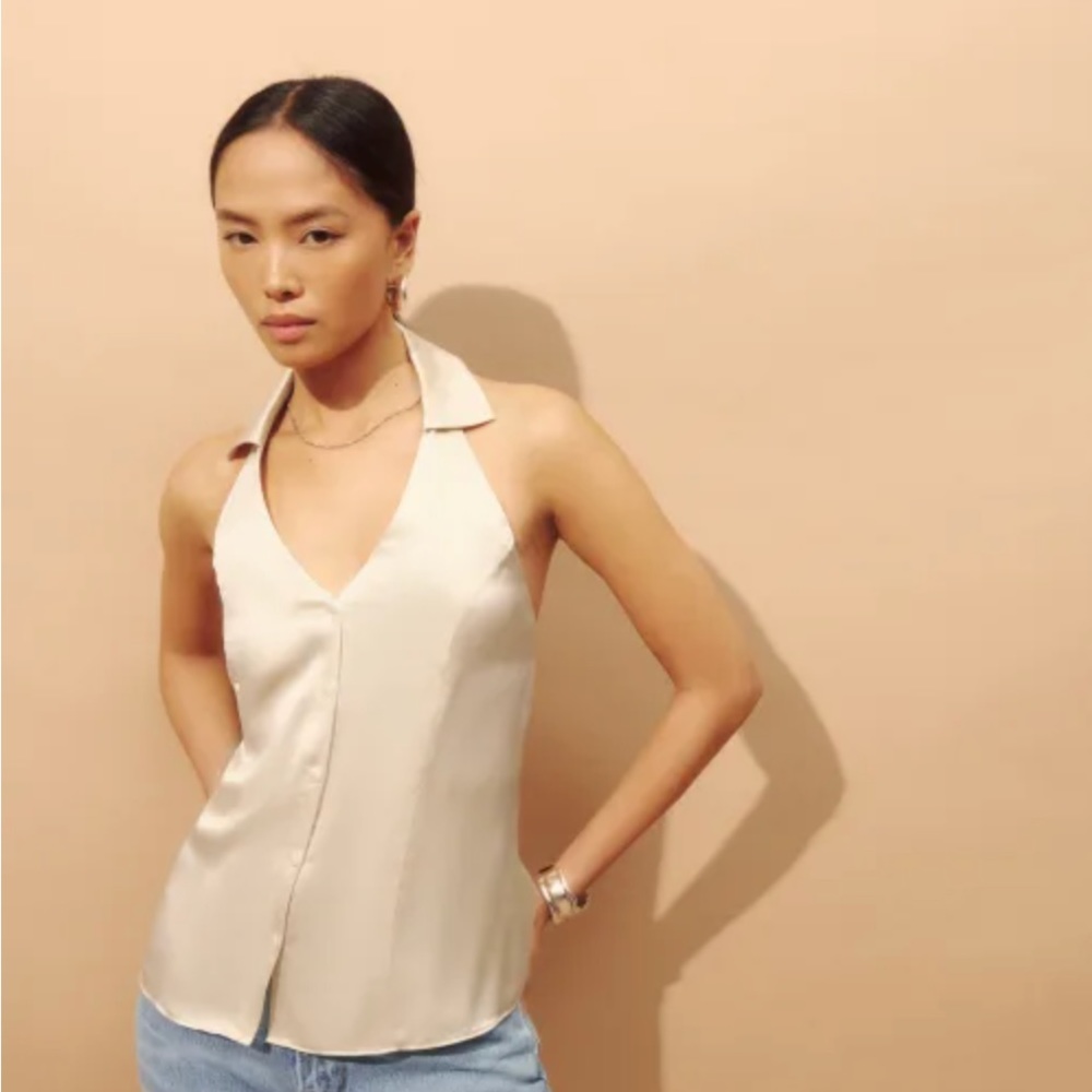 Erin silk top Reformation